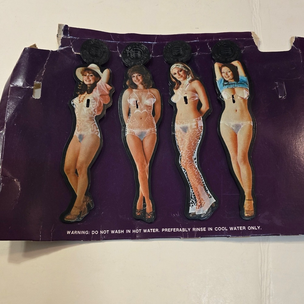 Vintage Penthouse Swizzle Stripper Novelty Drink Stirrers Set of 4 Retro Barware